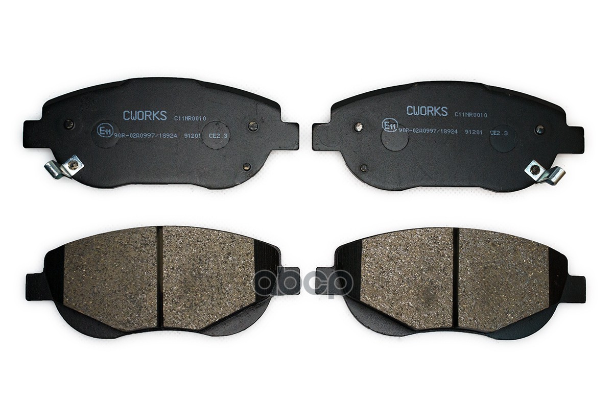 Тормозные Колодки Передние (Nao) Cworks C11nr0010 CWORKS арт. C11NR0010