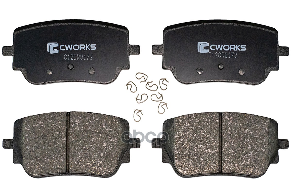 Тормозные Колодки Задние, Low Metallic C12cr0173 CWORKS арт. C12CR0173
