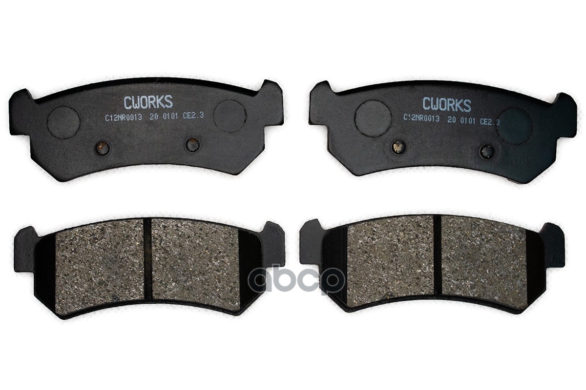 Тормозные Колодки Задние (Nao) Cworks C12nr0013 CWORKS арт. C12NR0013