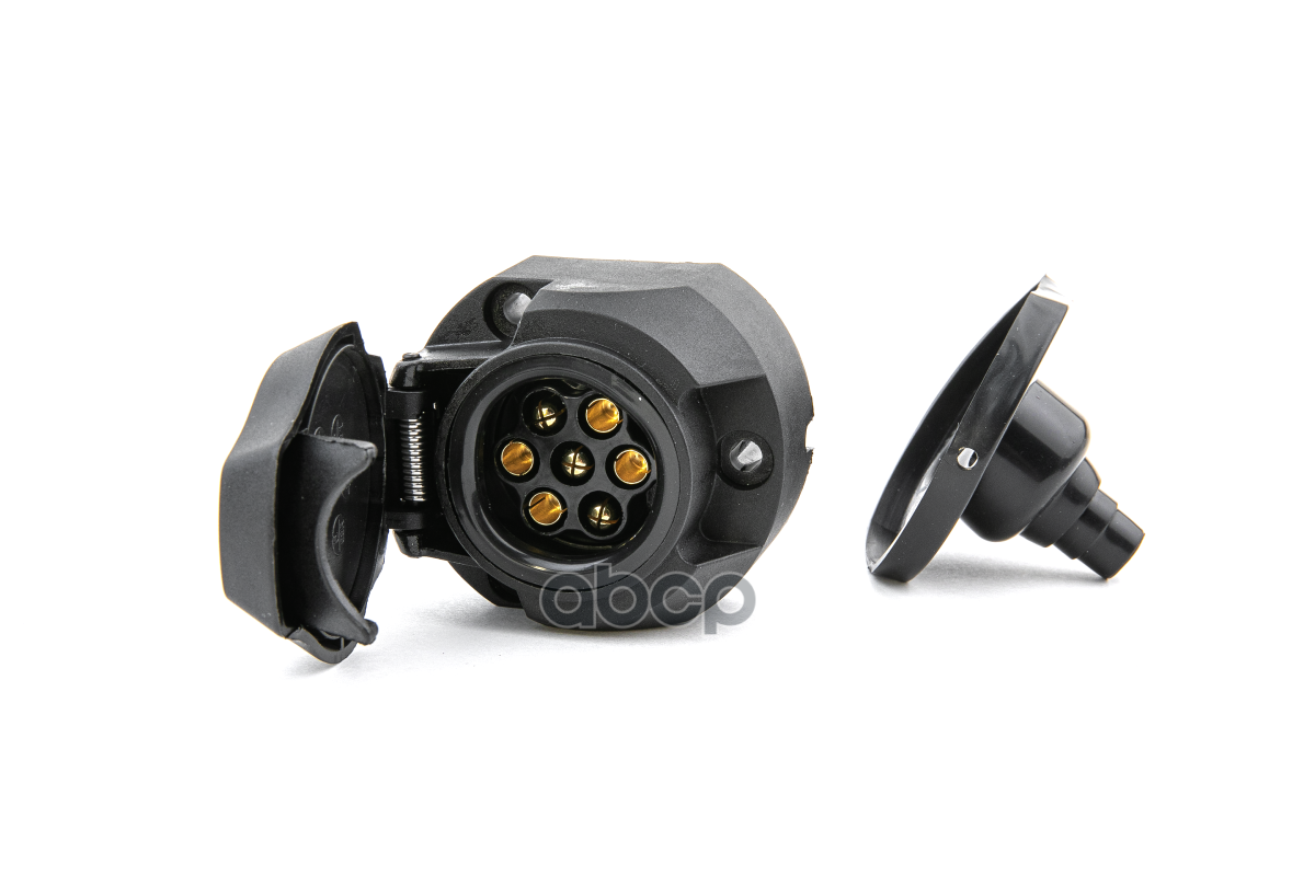 Разъем фаркопа (розетка) герметичный для подключения автомобильного прицепа (7 pin) 7 контактов. CARGEN арт. 260001