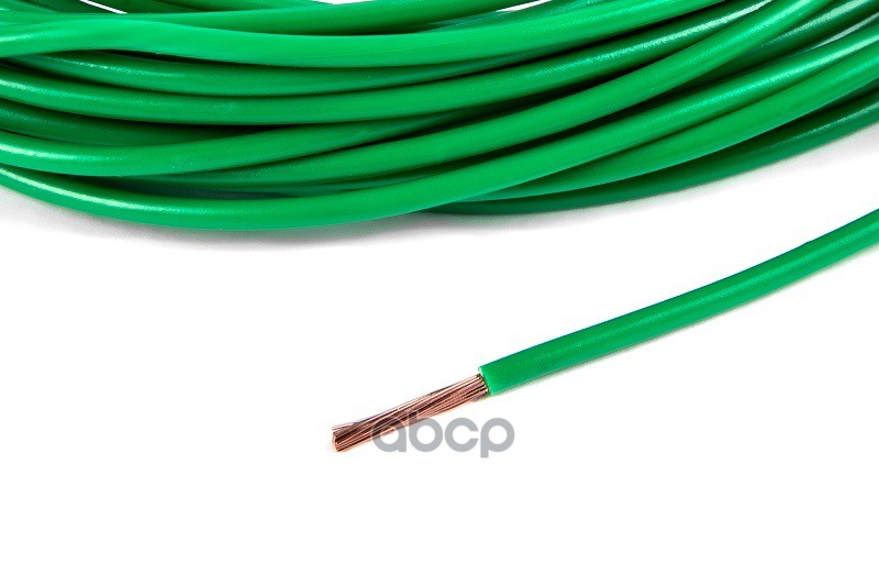 Провод ПВАМ 0,75 кв.мм цвет зеленый, длина 10м. CARGEN арт. AX3515