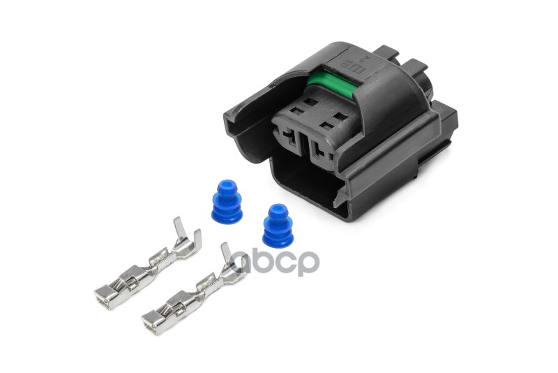Разъем 3D0941165A (2pin) 2 контакта противотуманных фар к лампам H8, H11, H16 для Audi, Volkswagen. CARGEN арт. AX6512S