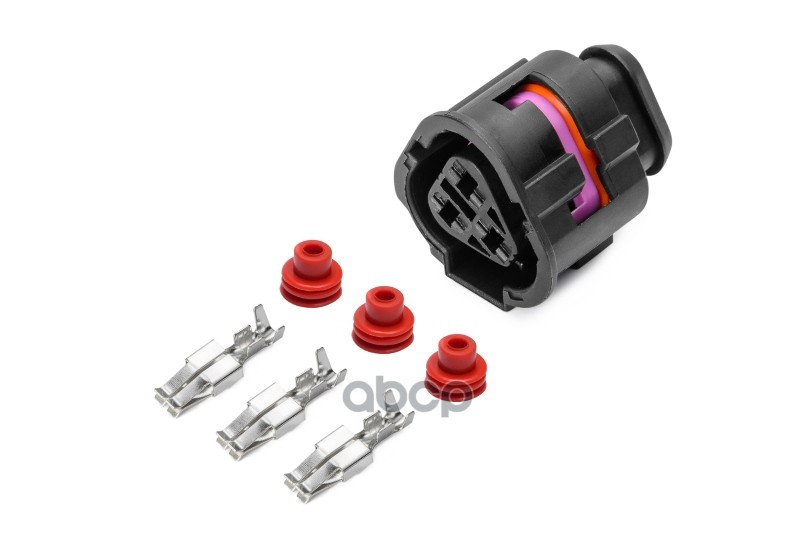 Разъем 1J0973203 (3pin) 3 контакта к вентилятору радиатора охлаждения двигателя для Audi, Seat, Skod CARGEN арт. AX6553S