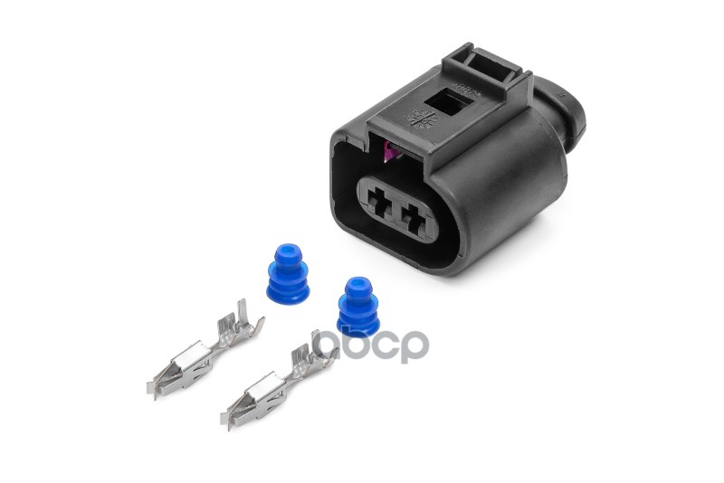 Разъем 1J0973722 (2pin) 2 контакта системы освещения дверей, омывателя для Audi, Seat, Skoda, Volkswagen, разъем компрессора ...