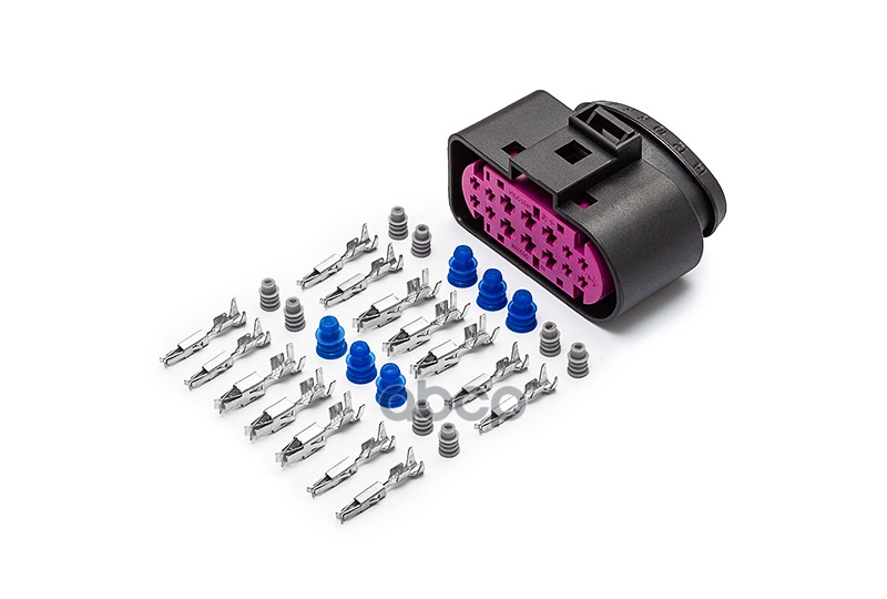 Разъем 1J0973737 (14pin) 14 контактов к фарам с газоразрядными лампами для Skoda, Volkswagen; к блок CARGEN арт. AX81014S