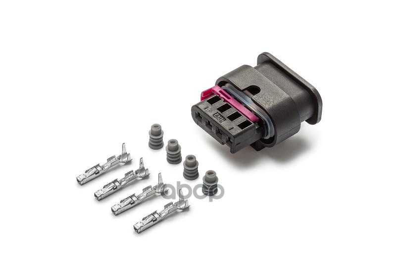 Разъем 4H0973704 (4pin) 4 контакта датчика давления наддува, клапана давления ГБО для Audi, Seat, Sk CARGEN арт. AX8194S