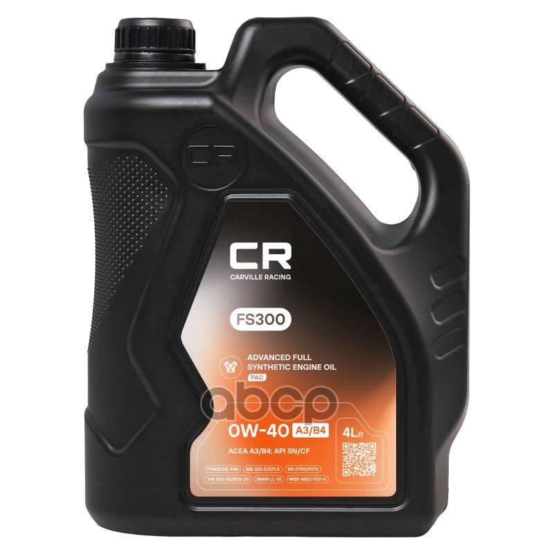Carville Racing Масло моторное синтетическое FS300 0W40 SN/CF, A3/B4 4л