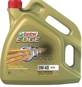 Castrol Масло Моторное Edge Titanium Fst A3/B4 0W40 4L