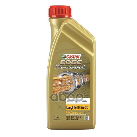 Castrol 5W-30 1L 15D15b, Edge Professional Ll Iii Titanium Fst Acea C3 Масло Моторное Синтетическое, Замена