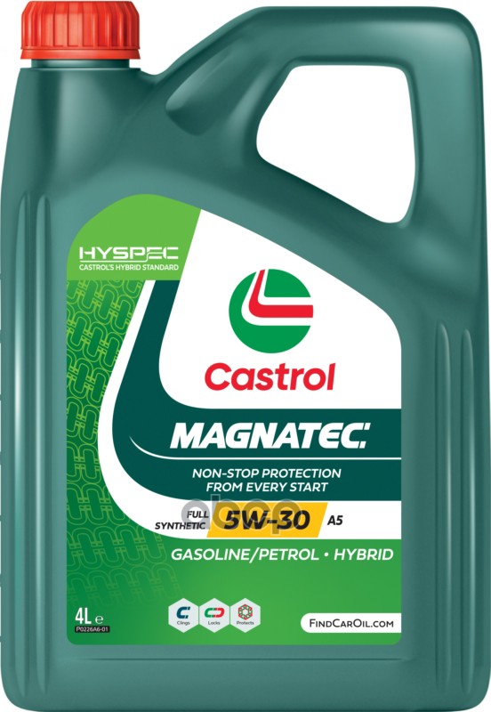 Castrol Моторное масло синтетическое Castrol Magnatec 5w-30 A5 4л 15FFE1
