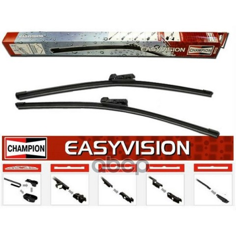 Щетка Стеклоочистителя 500 Мм Бескаркасная 1 Шт Champion Easyvision Ef50/B01 Champion арт. EF50/B01