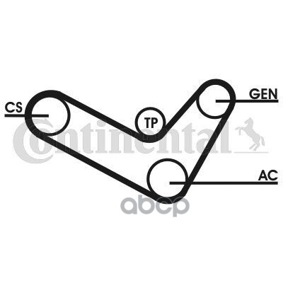 Ремень Поликлин.+ Шкив Коленвала Continental арт. 6pk1050d2