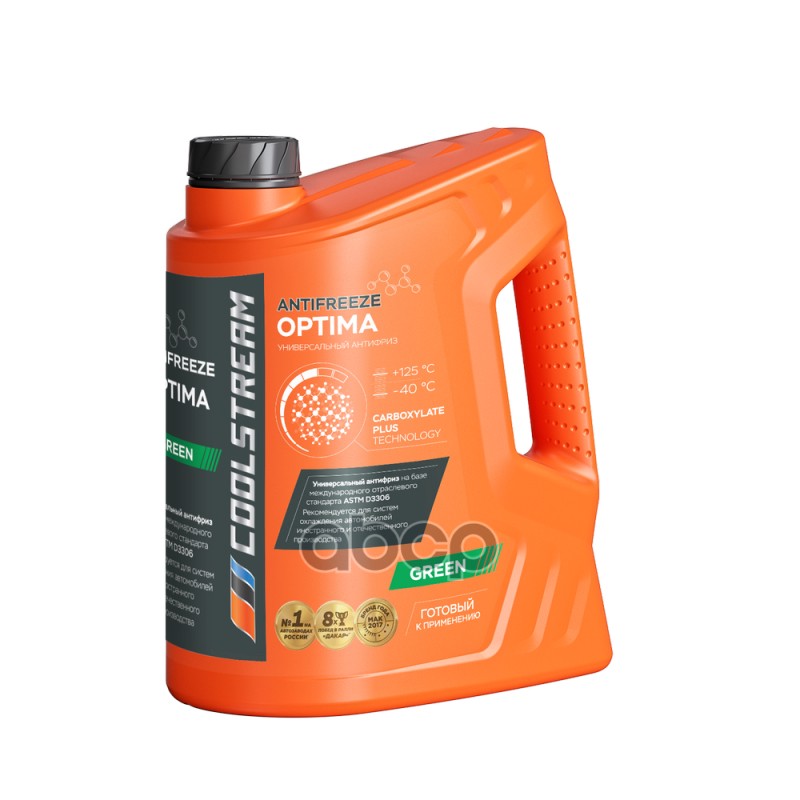 Антифриз готовый карбоксилатный зеленый Optima G11 5кг Coolstream арт. CS010702GR