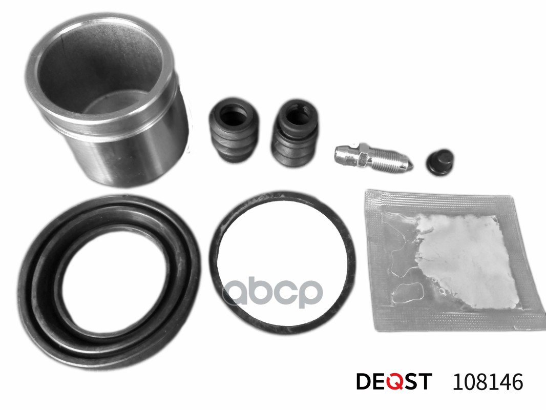 Ремкомплект тормозного суппорта с поршнем переднего (поршень O 54 mm, суппорт DAC). Применяем DEQST арт. 108146