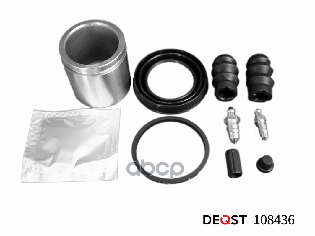 Ремкомплект тормозного суппорта с поршнем (Поршень O 48mm  суппорт Bosch). PEUGEOT 206 98> (Передний DEQST арт. 108436