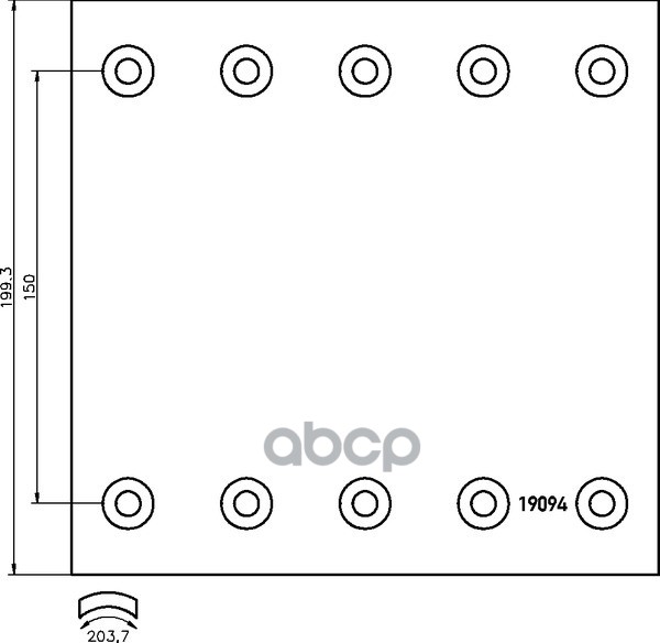 Накладка Тормозная 2Rem 420*200 Bpw/Saf DON арт. BC371B7340