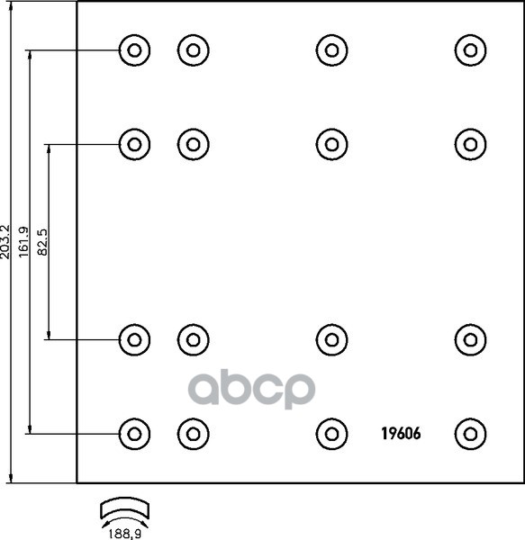 Накладка Тормозная Std 419*203 Fruehauf/Smb/Trailor DON арт. FT671S7329
