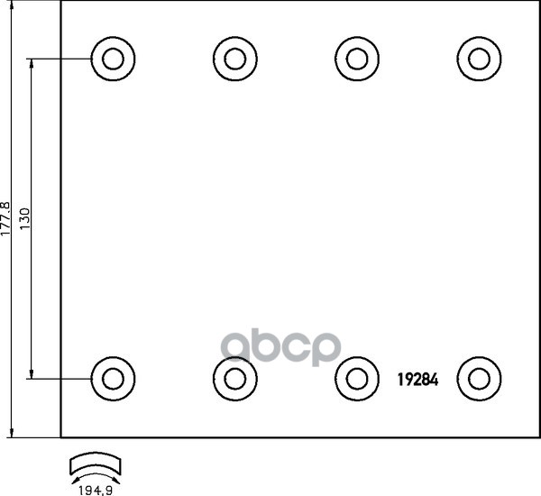 Накладка Тормозная 2Rem 420*178 Bpw/Saf DON арт. SJ28291B7340