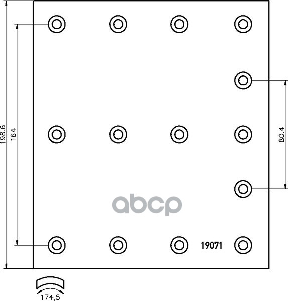Накладка Тормозная 1Rem 410*200 Volvo F/Fh10/12 DON арт. VL882BX7100