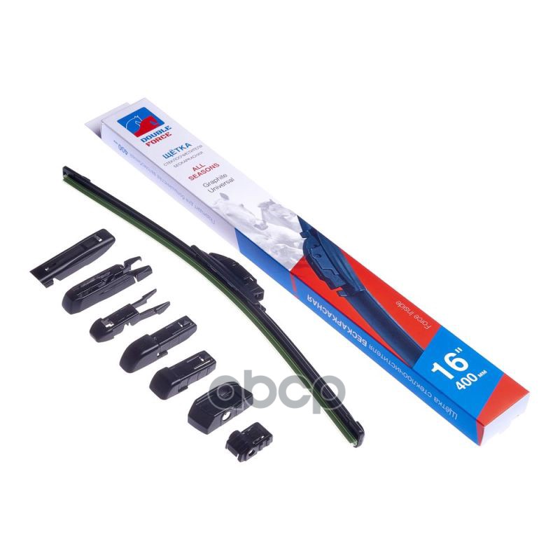Щетка Стеклоочистителя Бескаркасная Double Force 400Мм (16") DOUBLE FORCE арт. DFF16