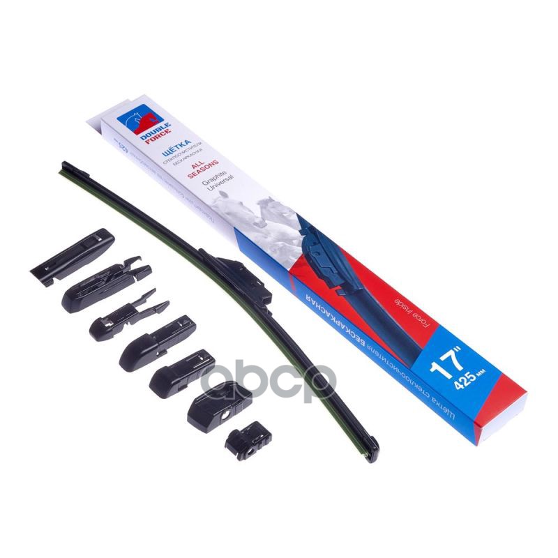 Щетка Стеклоочистителя Бескаркасная Double Force 425 Мм (17) Double Force Dff17 DOUBLE FORCE арт. DFF17