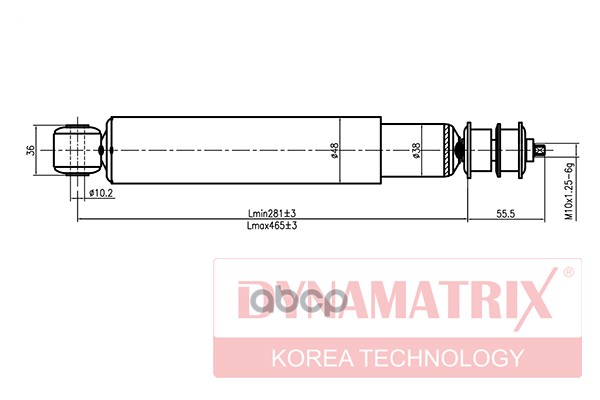Амортизатор Подвески Гидравлический Dsa443135 DYNAMATRIX-KOREA арт. DSA443135