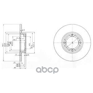 Диск тормозной BG2533 Delphi арт. BG2533