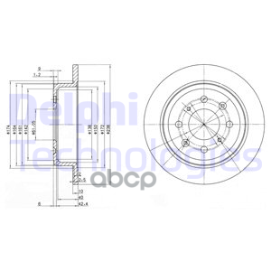 Диск Тормозной Delphi арт. bg2538