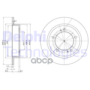 Диск Тормозной (Спереди) Suzuki Escudo 88-97 / Jimny 95-19 / Vitara 88-99 / X-90 95-98 Delphi арт. BG2584