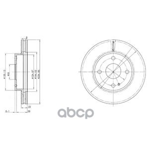 Диск Тормозной Перед Mazda Familia/323 Bj# 1.5/1.8 98-04 Delphi арт. BG2629