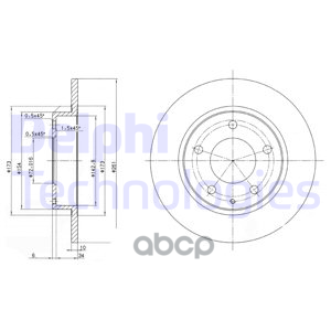 Диск Тормозной Delphi арт. BG2806