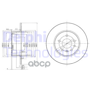Диск Тормозной Delphi арт. BG3274