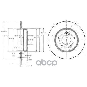 Диск тормозной (2шт в уп) Delphi арт. BG3326C