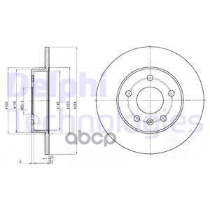 Диск тормозной Delphi арт. BG3406