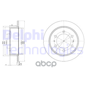 Диск Тормозной Задний | Зад | Delphi арт. BG3522