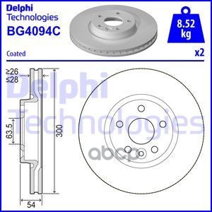 Диск Тормозной (2Шт В Уп) Bg4094c Delphi арт. BG4094C