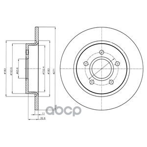 Диск тормозной (2шт в уп) Delphi арт. BG4386C