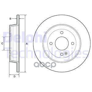 Диск Тормозной (2 Шт В Уп) Цена За 1Шт. Delphi арт. BG4564