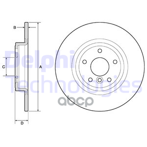 Диск Тормозной (2Шт В Уп) Bg4766c Delphi арт. BG4766C