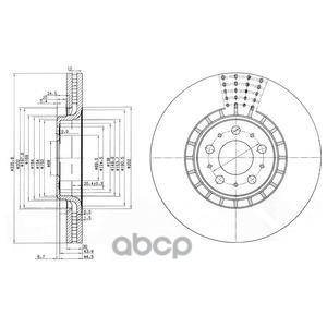 Диск тормозной (1шт в уп) BG9783C Delphi арт. BG9783C