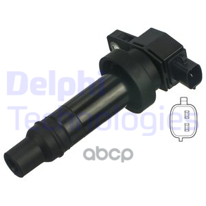 Катушка зажигания HYUNDAI SOLARIS, KIA RIO III, CEE'D 4/09- GN10590-12B1 Delphi арт. GN10590-12B1