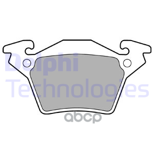 Колодки тормозные дисковые Delphi арт. LP1471