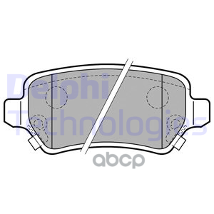 Колодки тормозные дисковые зад Delphi арт. LP1717