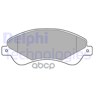 Колодки тормозные дисковые перед Delphi арт. LP1953
