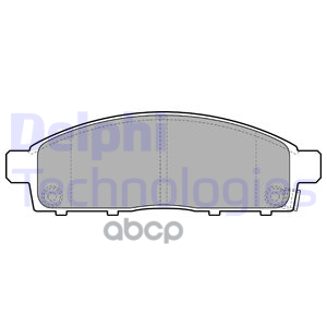 Колодки тормозные дисковые перед Delphi арт. LP2074