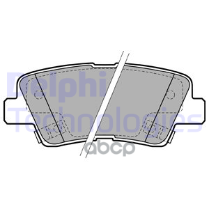 Колодки тормозные дисковые зад Delphi арт. LP2195