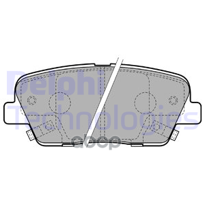 Колодки тормозные дисковые зад Delphi арт. LP2202
