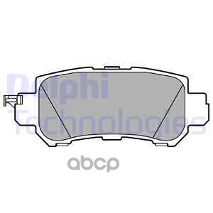 Колодки тормозные дисковые зад Delphi арт. LP2482