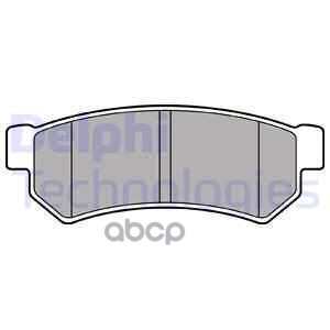 Колодки тормозные дисковые зад Delphi арт. LP2502