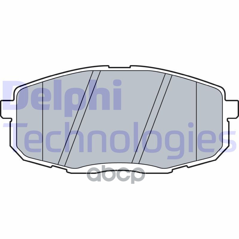Колодки тормозные дисковые перед Delphi арт. LP3513